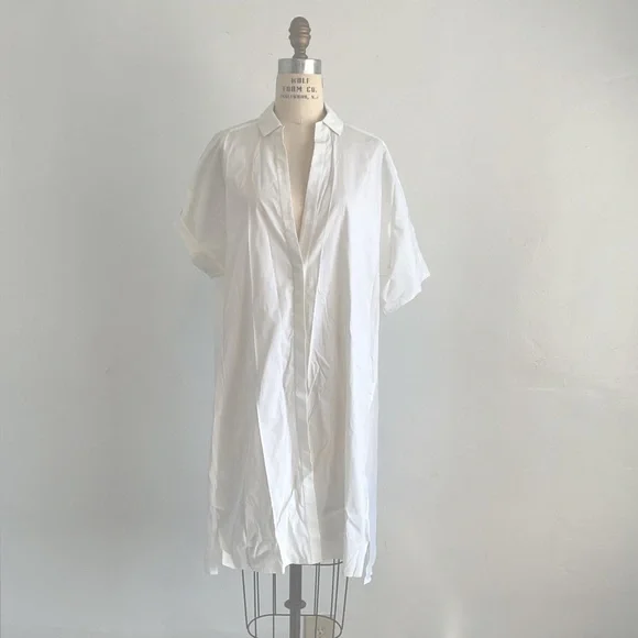 dkny white dress shirt Long Sleeve White Collared Dress Shirt Womens Shop DKNY Women White Solid Collar Shirt Online